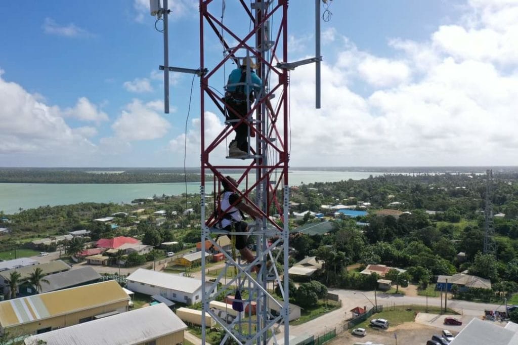 WanTok Tonga Engineer On Tower