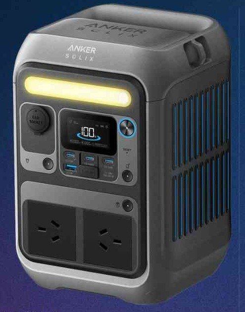 Anker SOLIX C300 portable power station with AC outlets