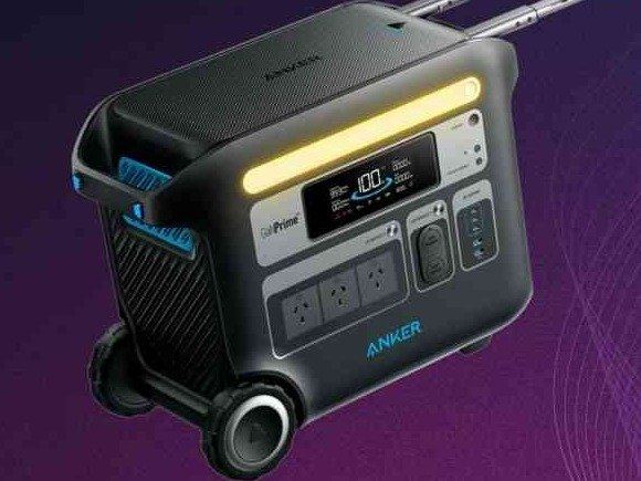 Anker SOLIX F2000 PowerHouse portable power station on wheels